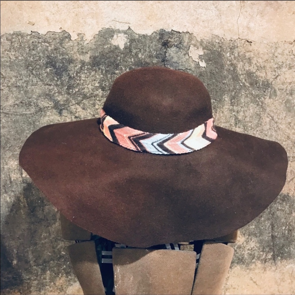 Missoni for Target colore brown wool felt hat